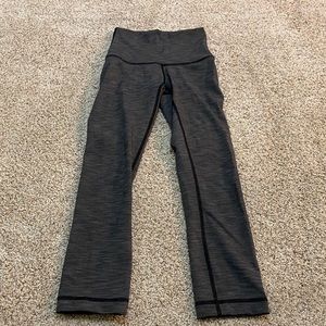 Lululemon Wunder Under Cropped High Rise Leggings